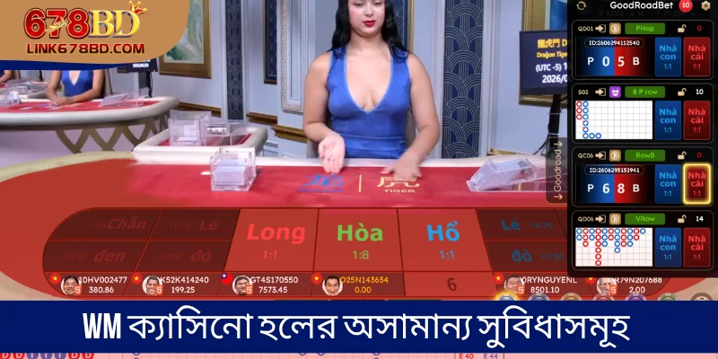 WM ক্যাসিনো হলের অসামান্য সুবিধাসমূহ